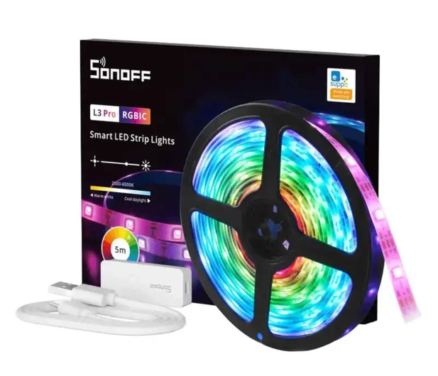 Sonoff Smart taśma WiFi RGBIC LED L3 Pro 5m 6920075777345 - 1347532 - zdjęcie